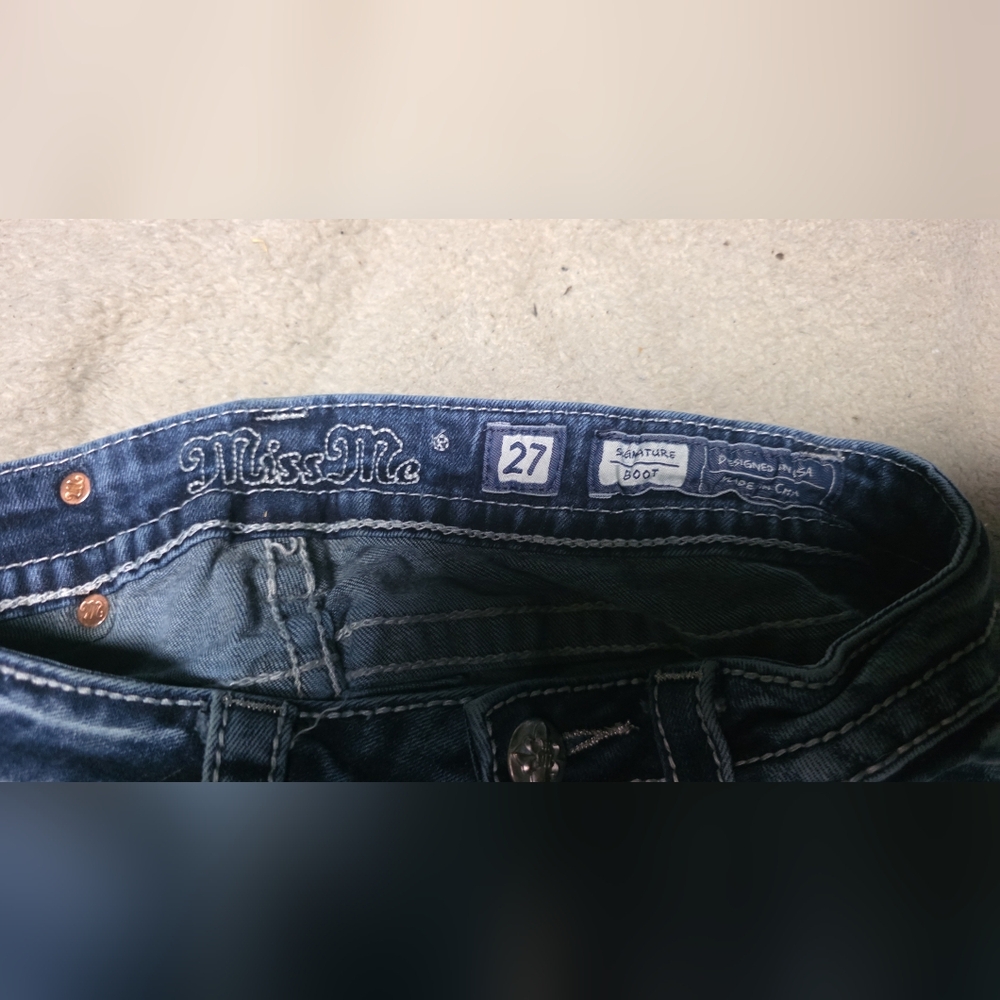 Miss Me Dark Blue Bootcut Men's Jeans